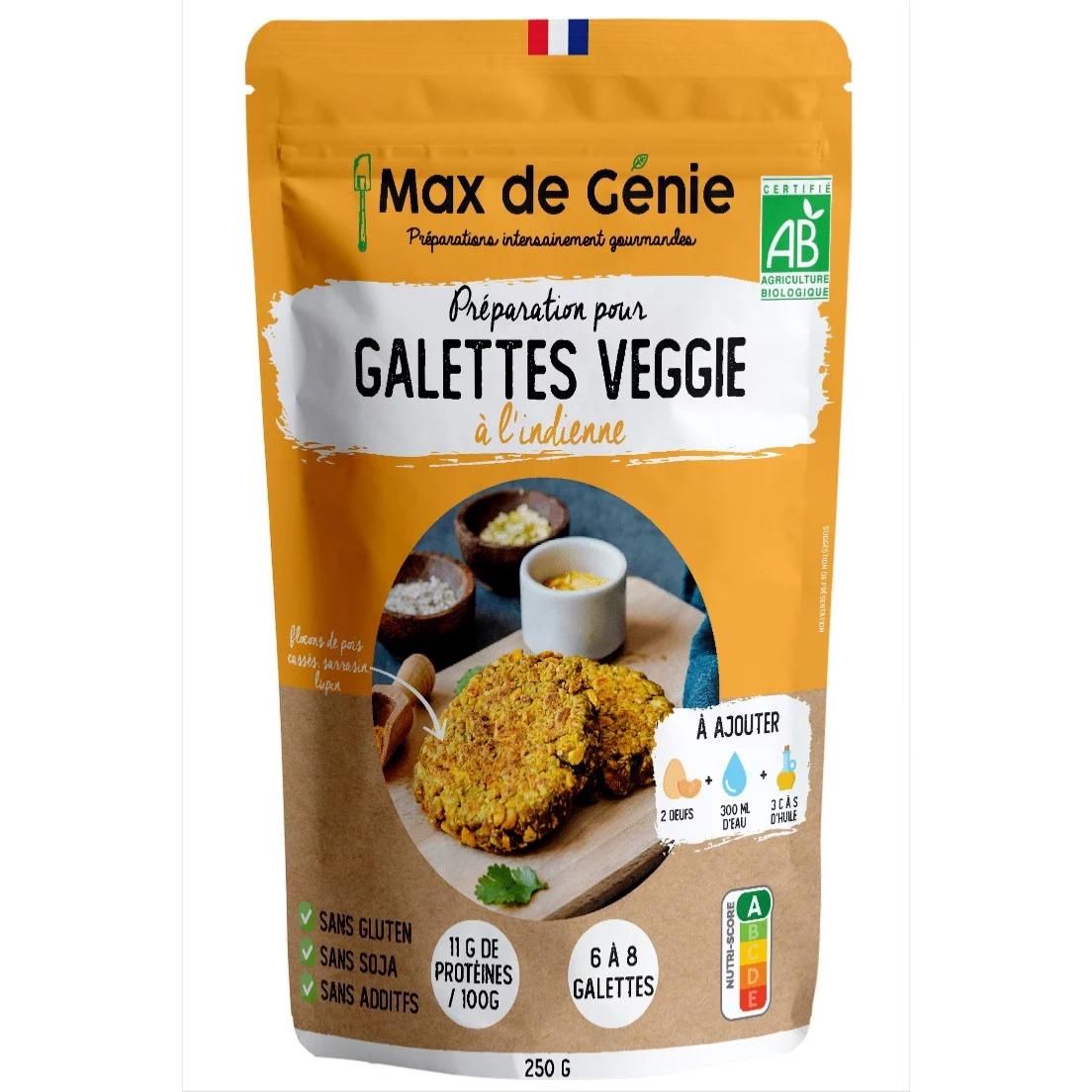 Préparation pour galettes végétales à l'Indienne